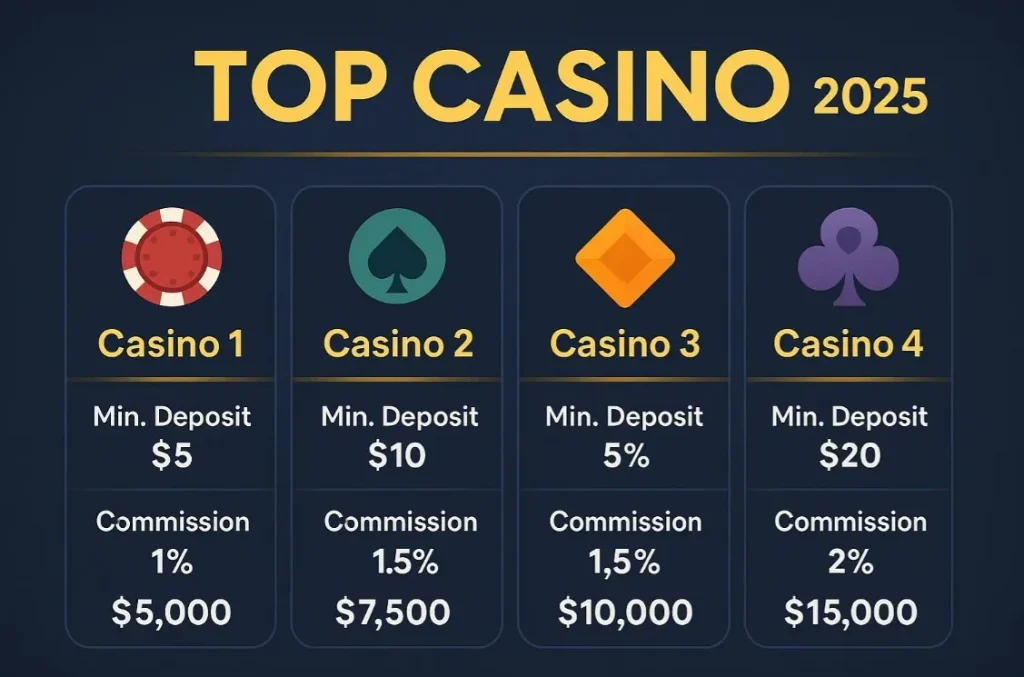 Топ казино на реальные деньги 2025
